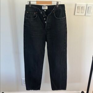 Agolde Black Straight Leg Jeans Casual Fit